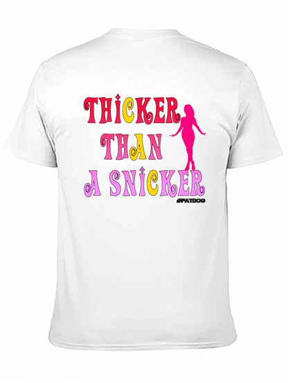 Camiseta Negra: Thicker Than a Snicker