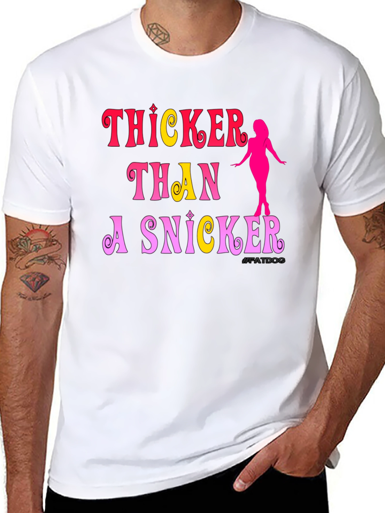Camiseta Negra: Thicker Than a Snicker