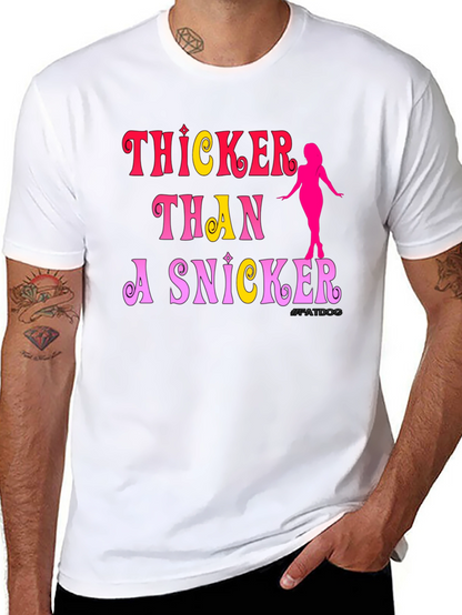 Camiseta Negra: Thicker Than a Snicker