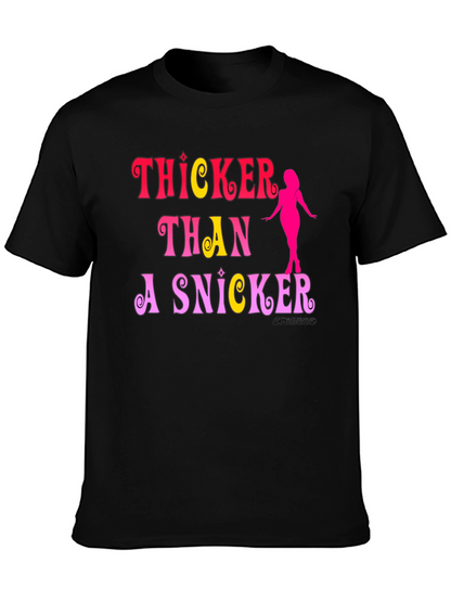 Camiseta Negra: Thicker Than a Snicker