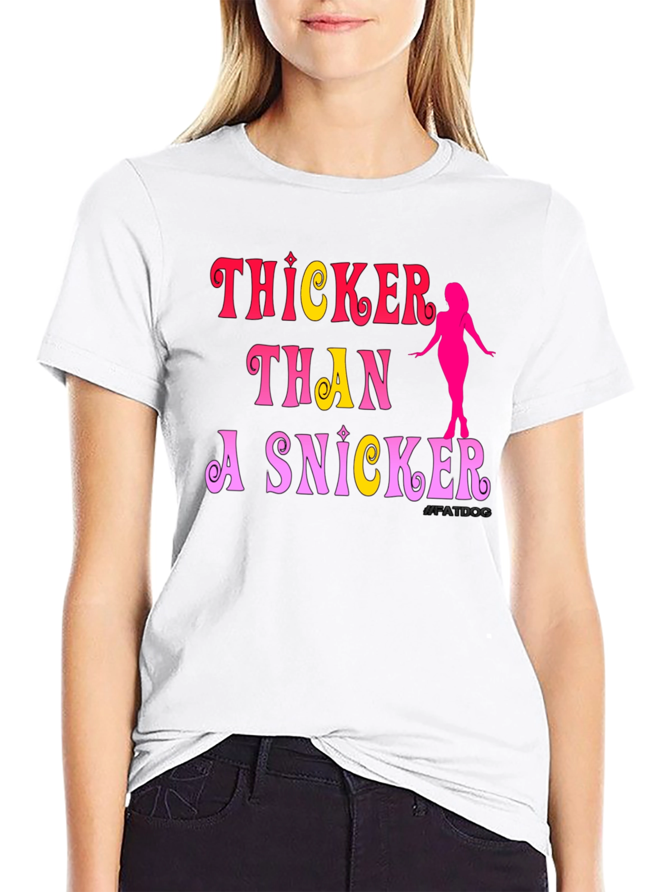 Camiseta Negra: Thicker Than a Snicker