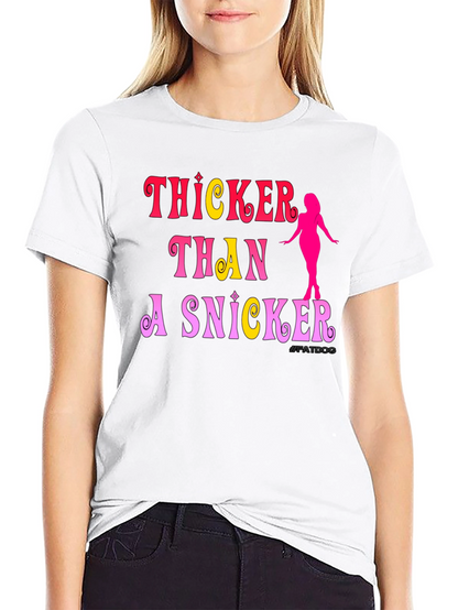 Camiseta Negra: Thicker Than a Snicker