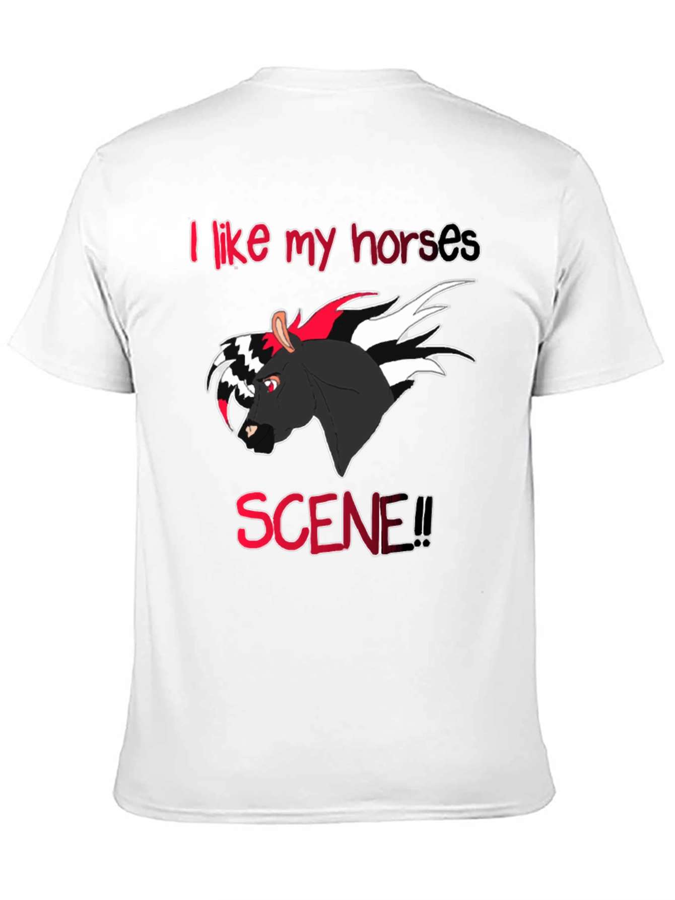 Camiseta Negra I like my horses scene!!