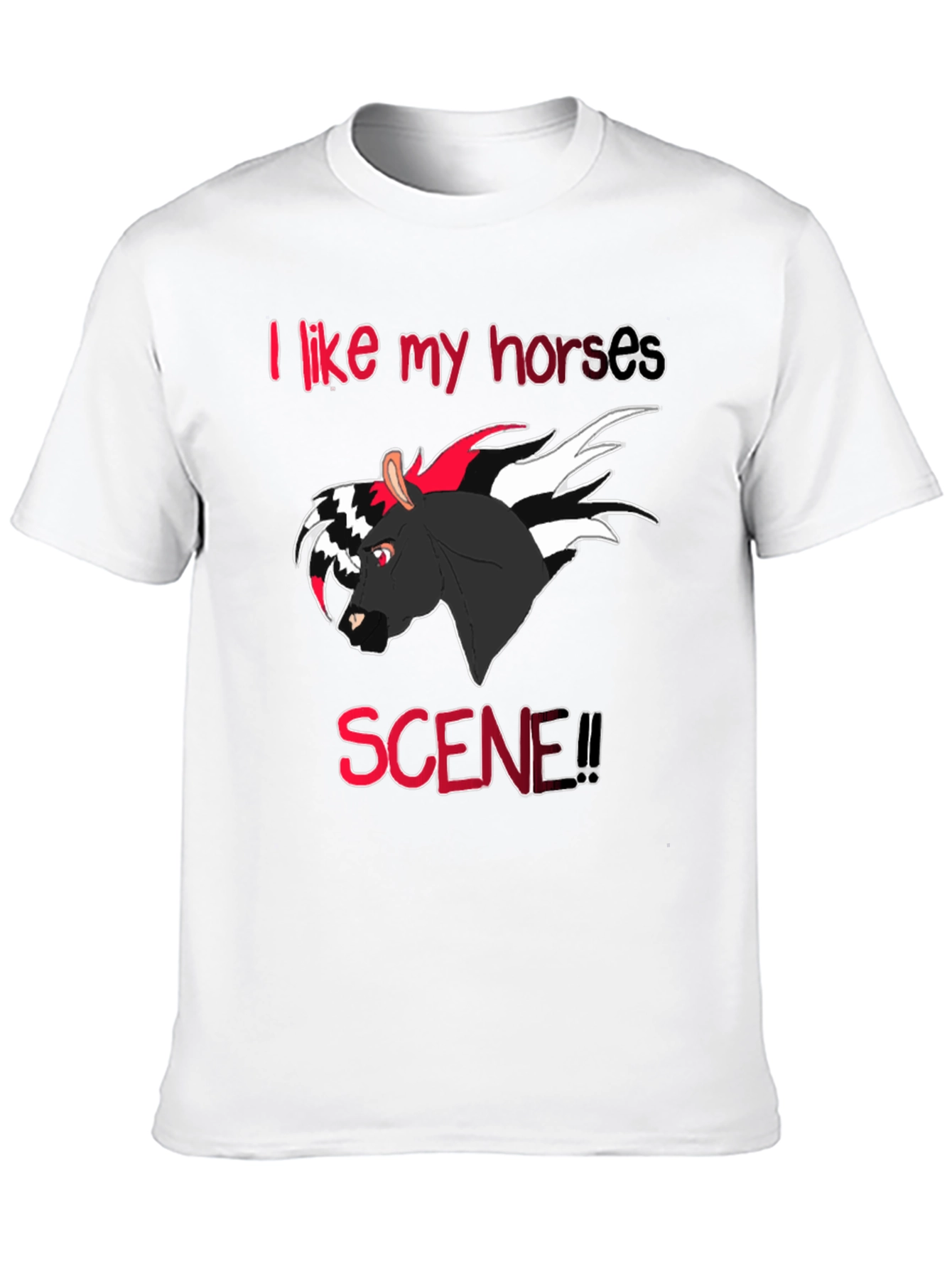 Camiseta Negra I like my horses scene!!