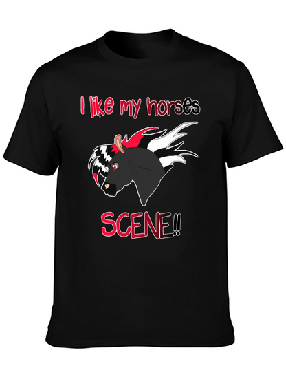 Camiseta Negra I like my horses scene!!