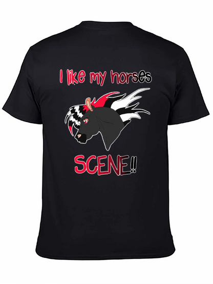 Camiseta Negra I like my horses scene!!