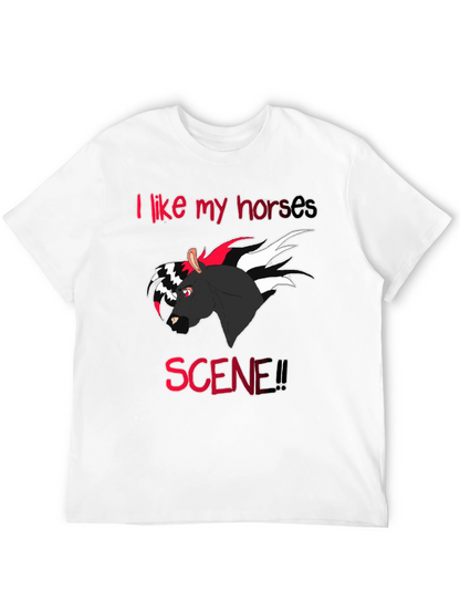 Camiseta Negra I like my horses scene!!