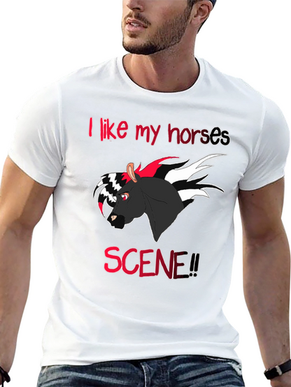 Camiseta Negra I like my horses scene!!