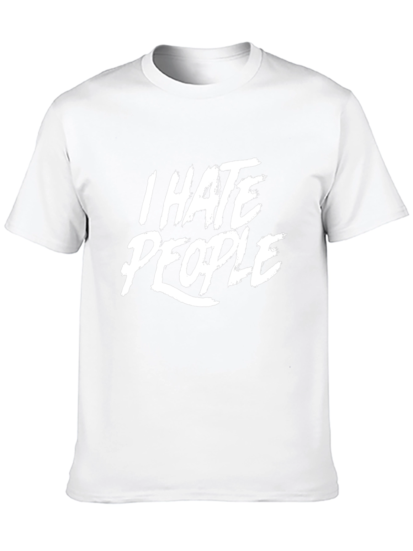 Camiseta Negra: I Hate People - Estilo Casual