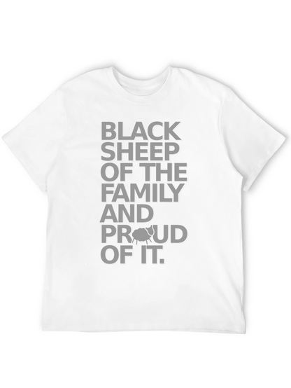 Camiseta Oveja Negra con Diseño Gráfico para Hombre