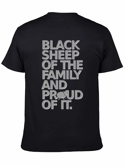 Camiseta Oveja Negra con Diseño Gráfico para Hombre