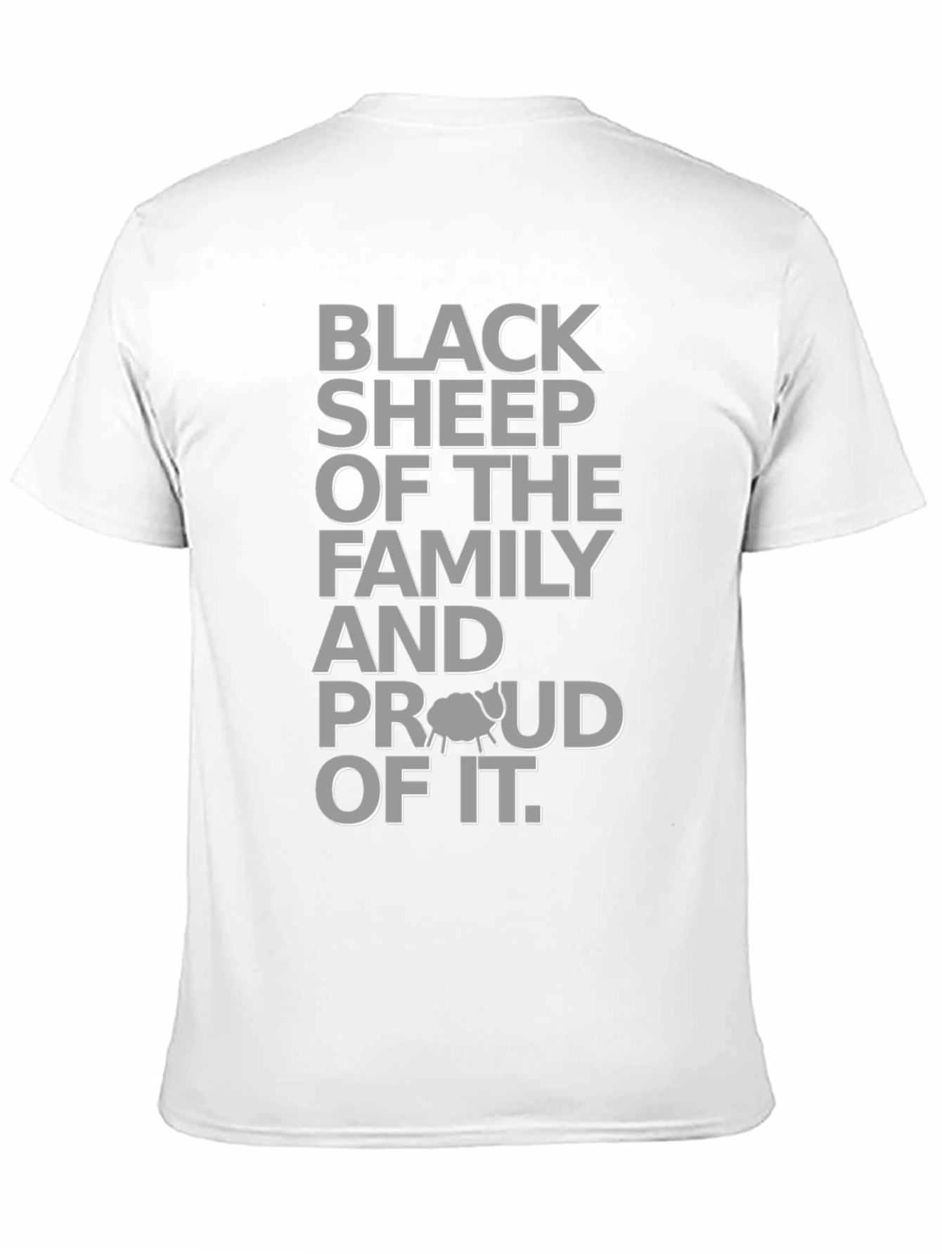 Camiseta Oveja Negra con Diseño Gráfico para Hombre