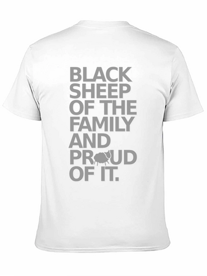 Camiseta Oveja Negra con Diseño Gráfico para Hombre