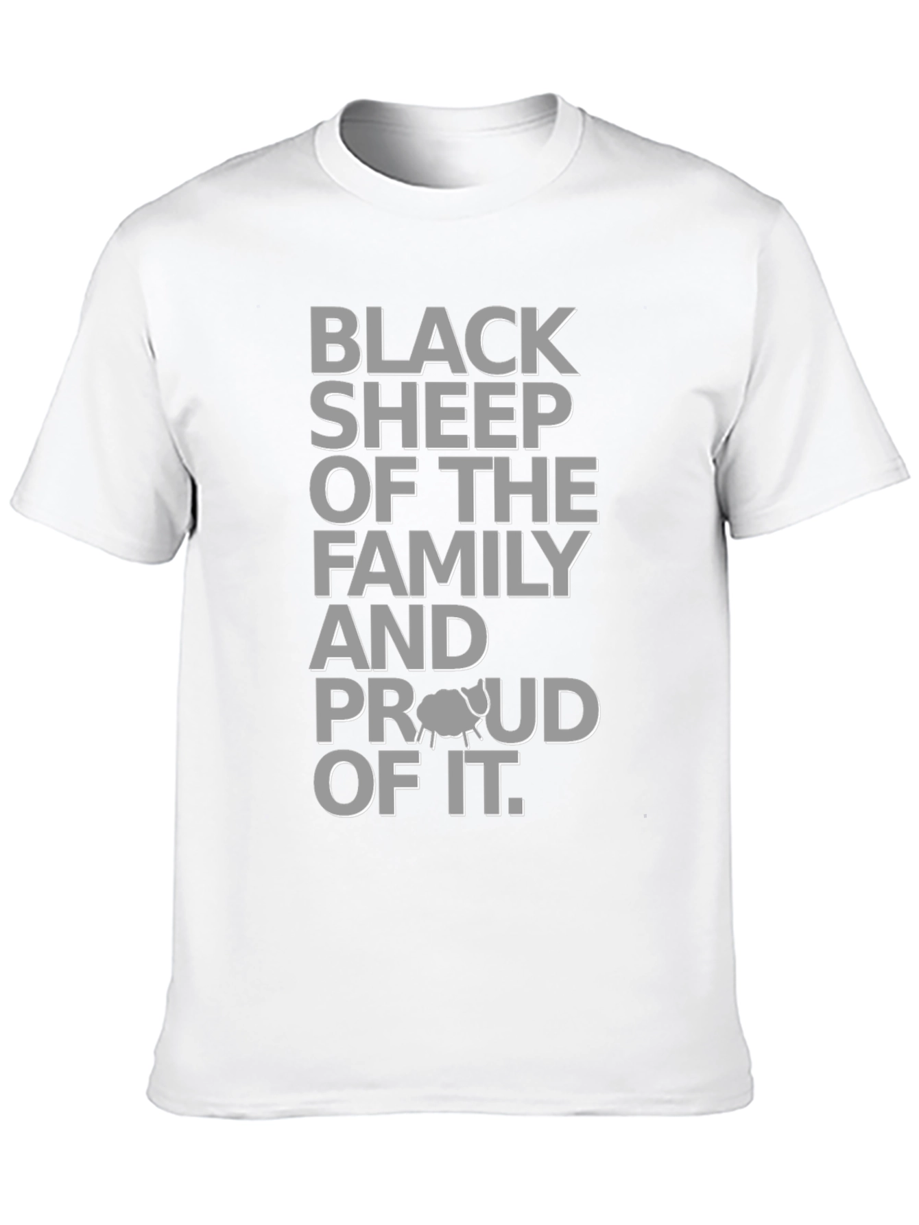 Camiseta Oveja Negra con Diseño Gráfico para Hombre