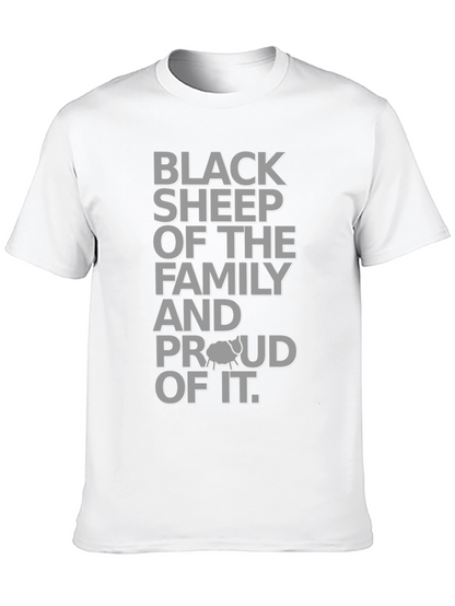 Camiseta Oveja Negra con Diseño Gráfico para Hombre