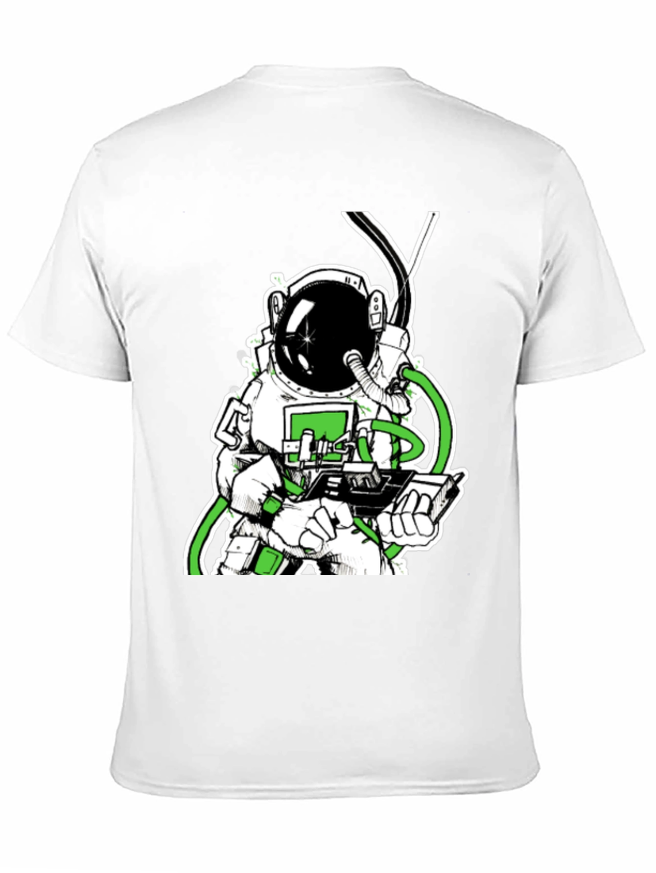 Camiseta Negra con Diseño de Astronauta