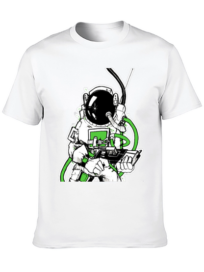 Camiseta Negra con Diseño de Astronauta