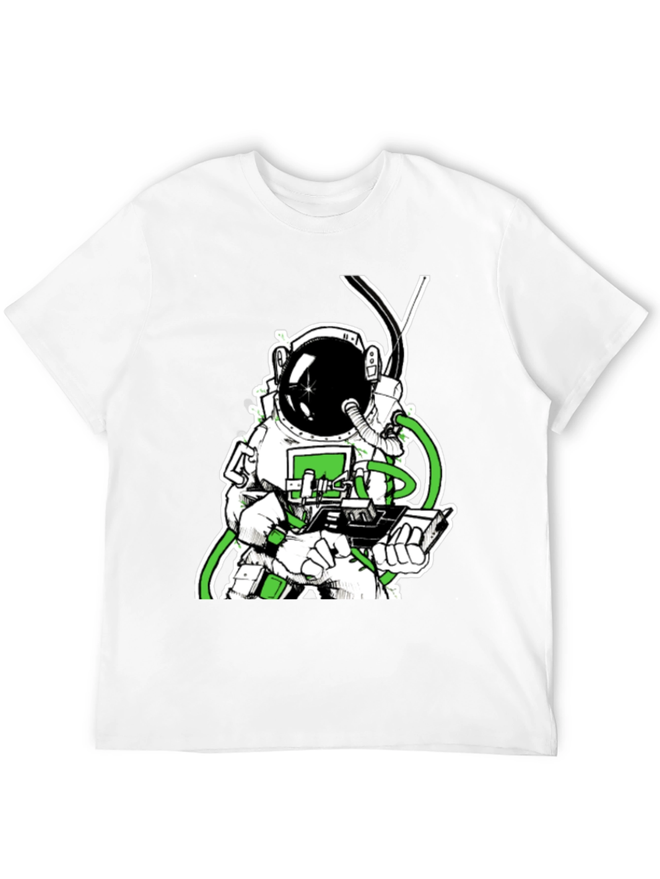 Camiseta Negra con Diseño de Astronauta