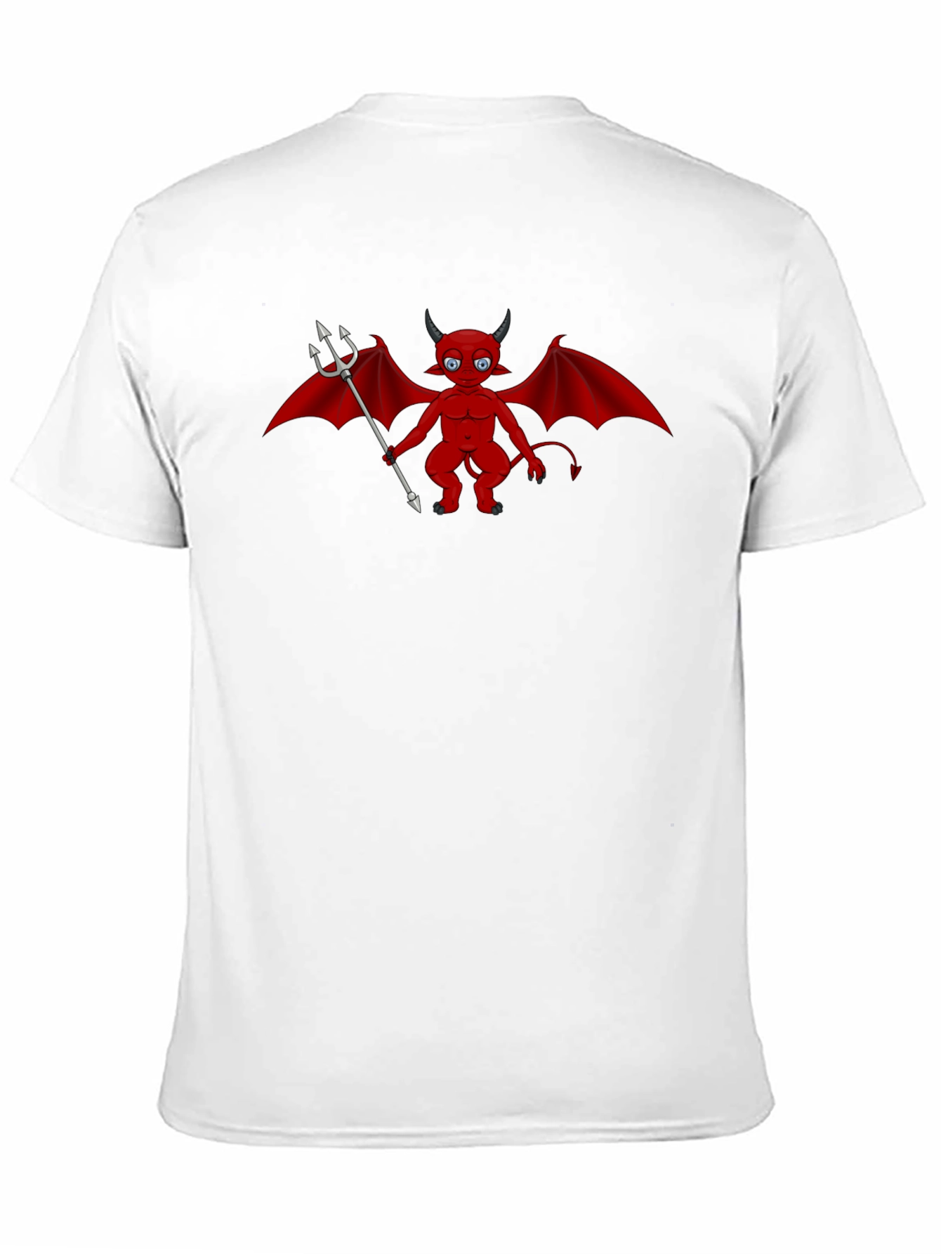 Camiseta Negra con Diseño Diablo Rojo