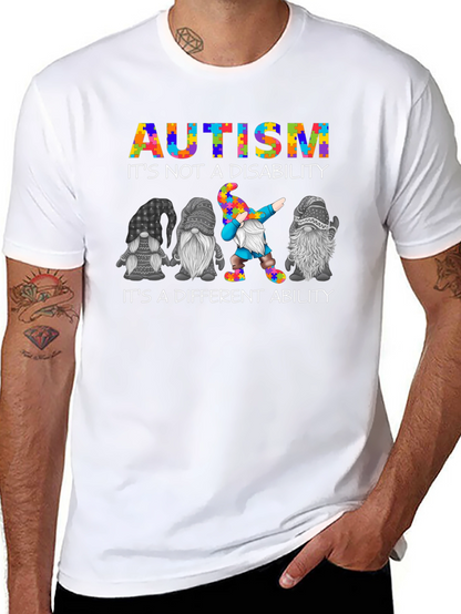 Camiseta Negra Autism Awareness Gnomos