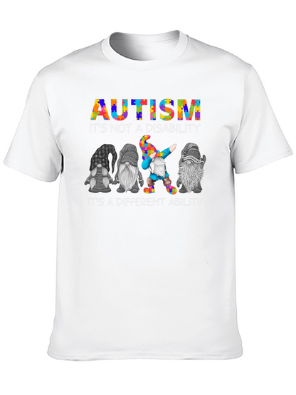 Camiseta Negra Autism Awareness Gnomos