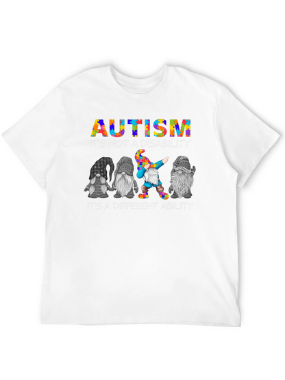 Camiseta Negra Autism Awareness Gnomos