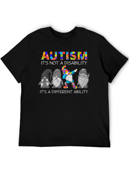 Camiseta Negra Autism Awareness Gnomos