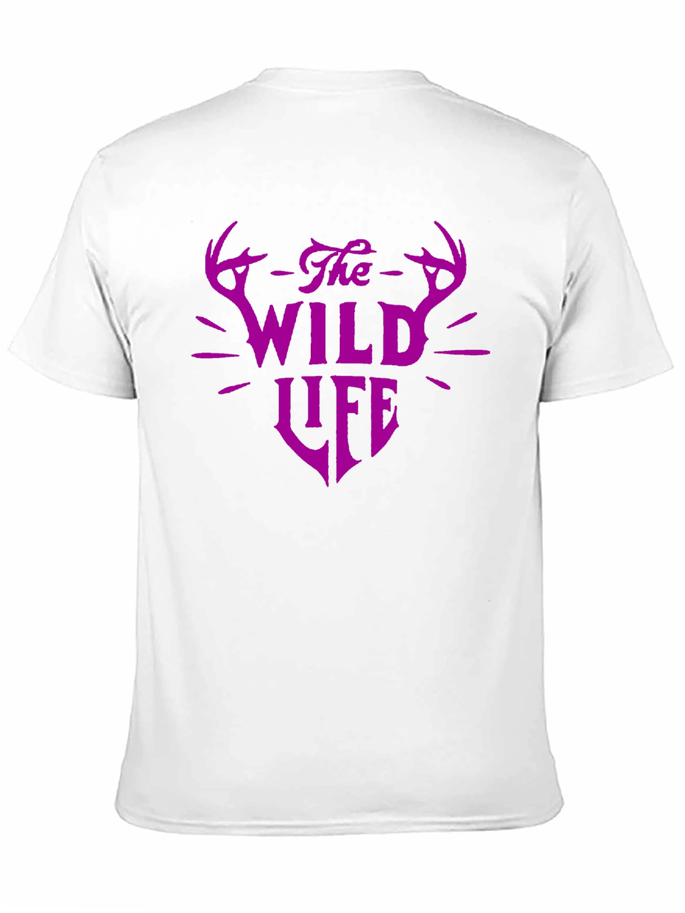 Camiseta Negra Vida Salvaje con Diseño Gráfico