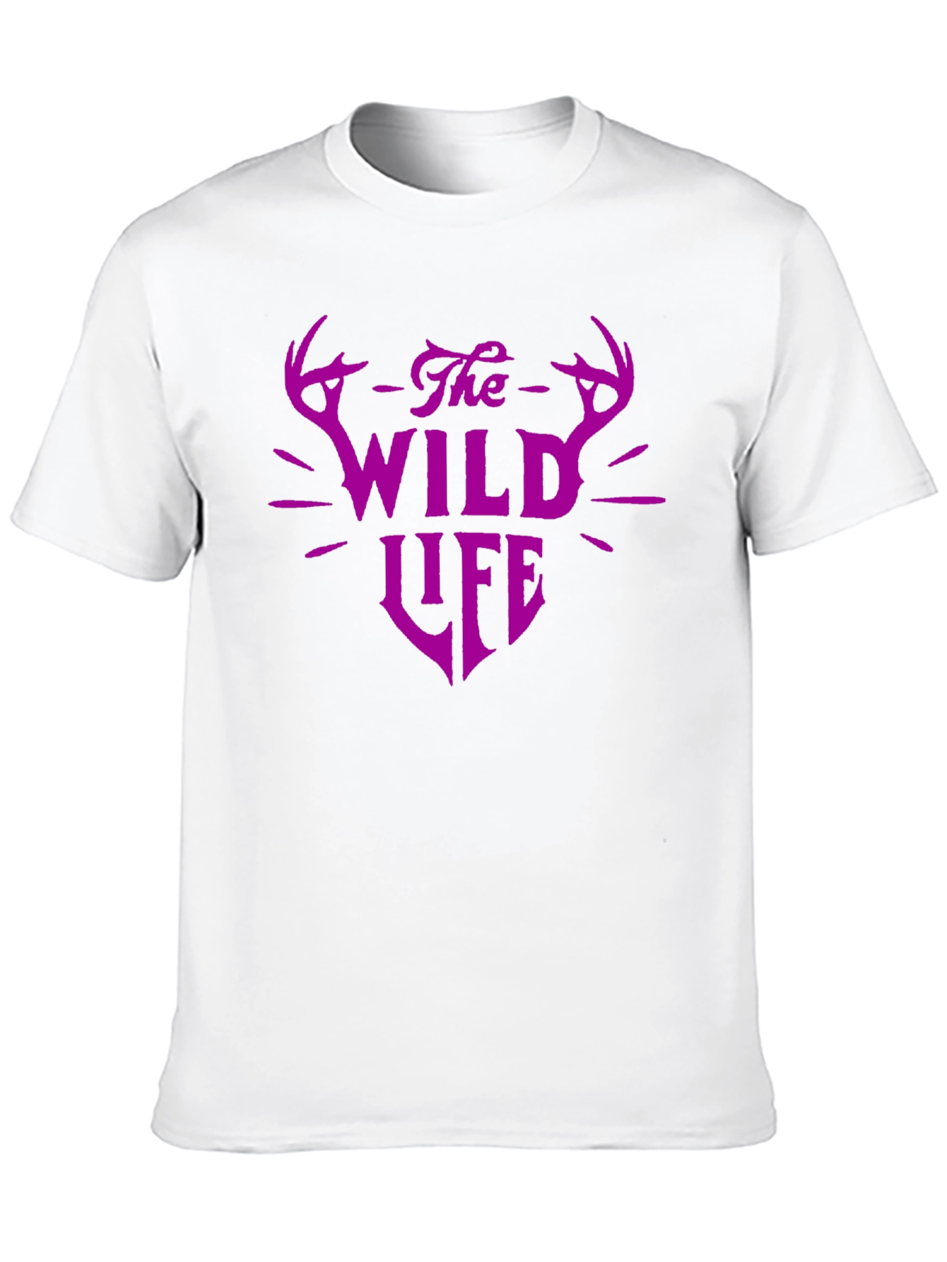 Camiseta Negra Vida Salvaje con Diseño Gráfico