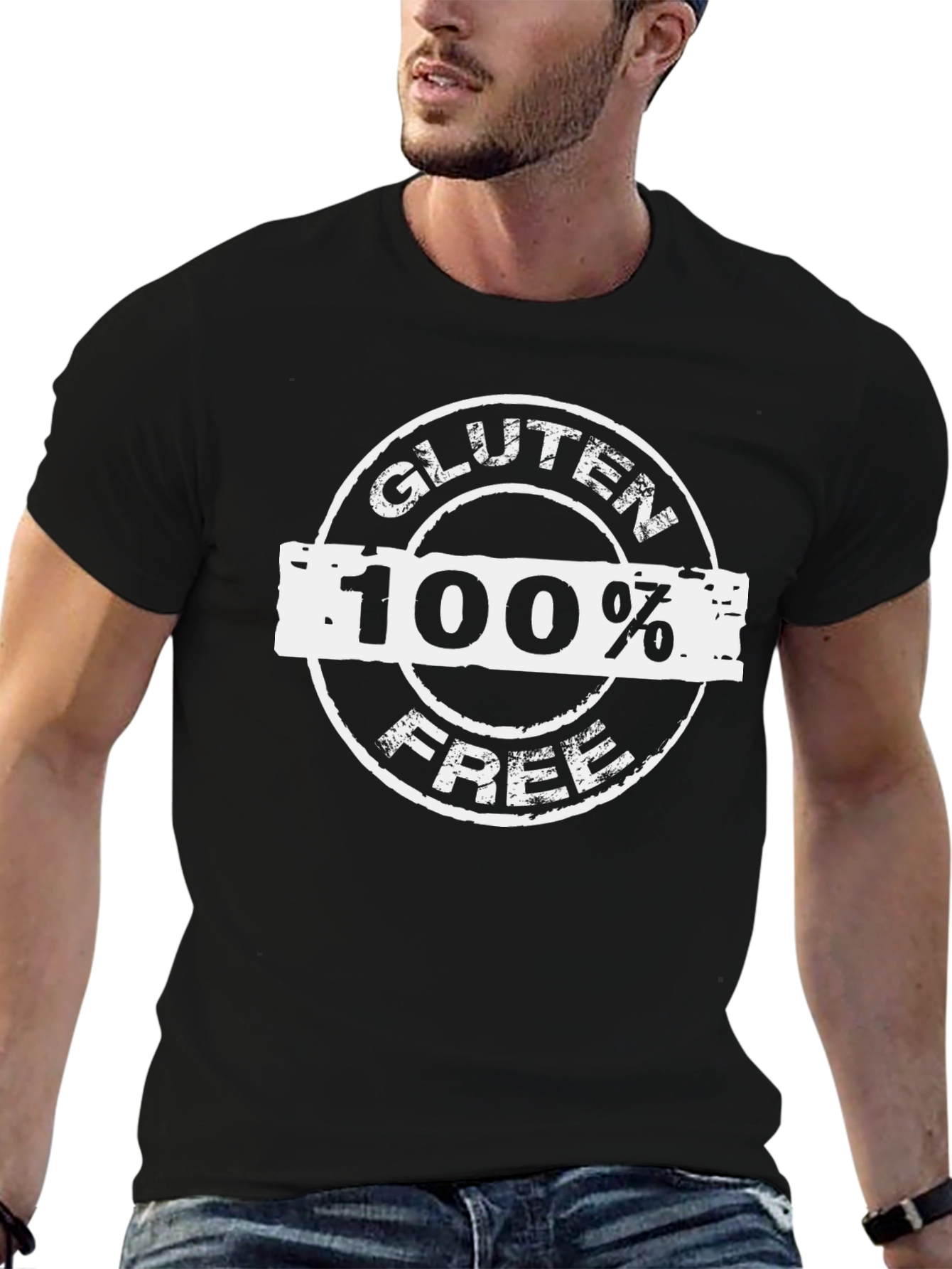 Camiseta Negra 100% Libre de Gluten