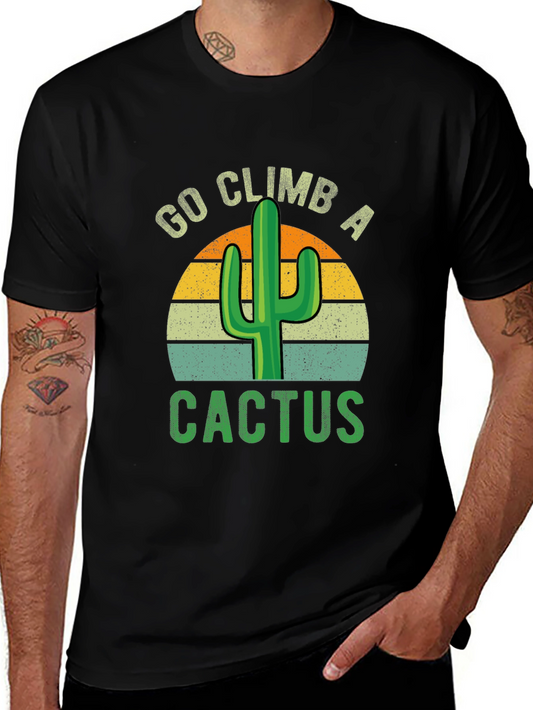 Camiseta Sube un Cactus Retro para Aventureros