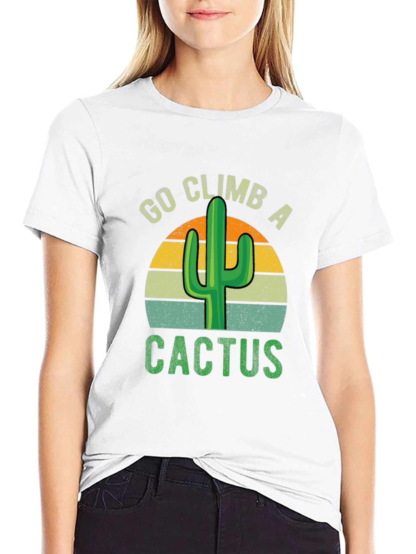 Camiseta Sube un Cactus Retro para Aventureros