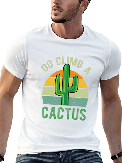 Camiseta Sube un Cactus Retro para Aventureros