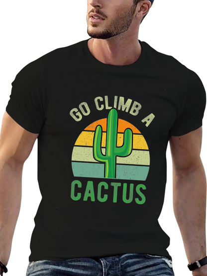 Camiseta Sube un Cactus Retro para Aventureros