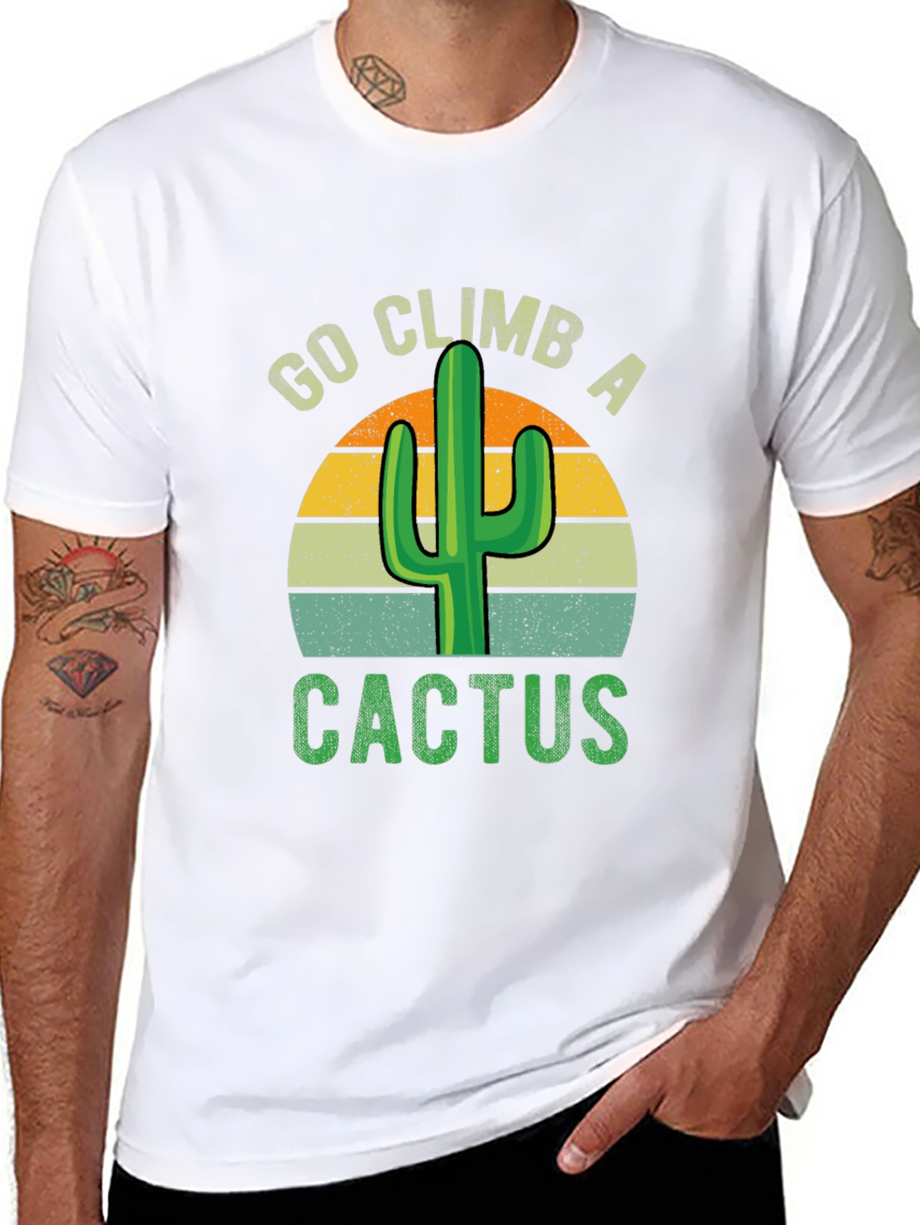 Camiseta Sube un Cactus Retro para Aventureros