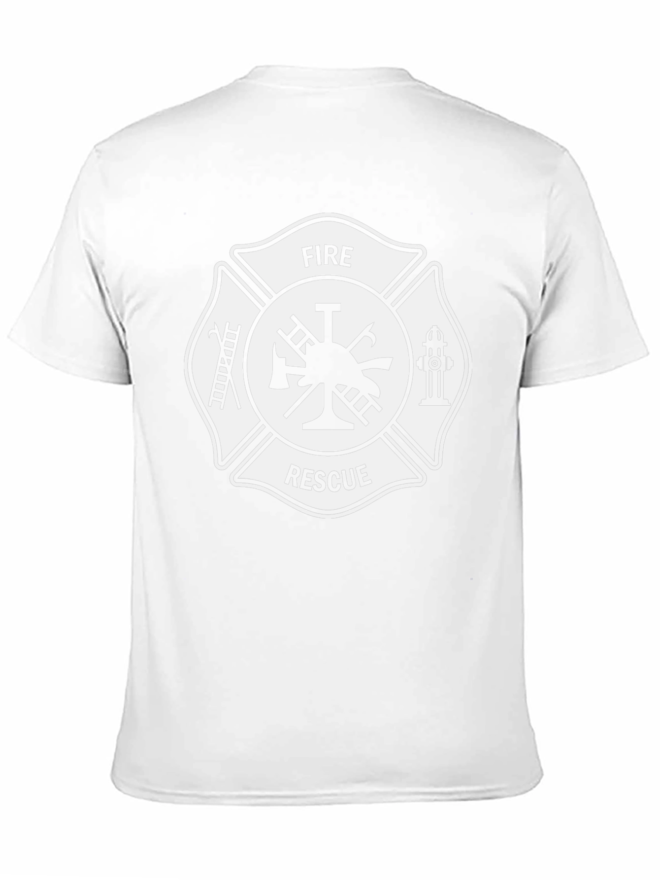 Camiseta Negra Bomberos Rescate