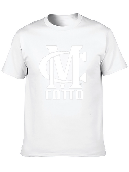 Camiseta Negra MC Cotto Estampada Hombre