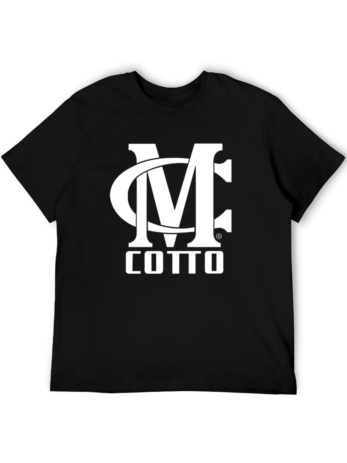 Camiseta Negra MC Cotto Estampada Hombre