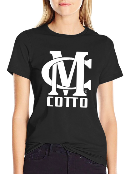 Camiseta Negra MC Cotto Estampada Hombre