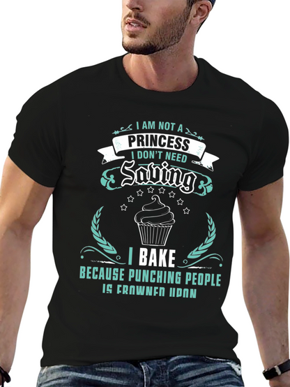 Camiseta Negra: No Soy Princesa Horneo