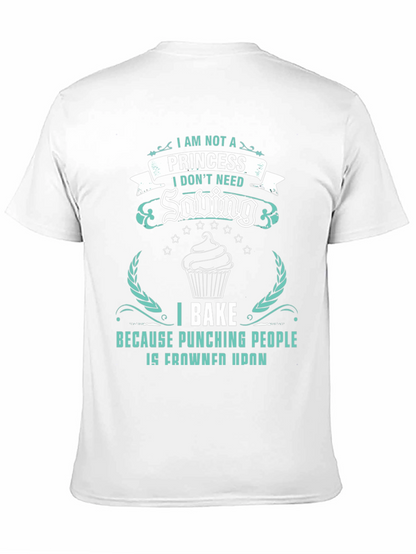 Camiseta Negra: No Soy Princesa Horneo