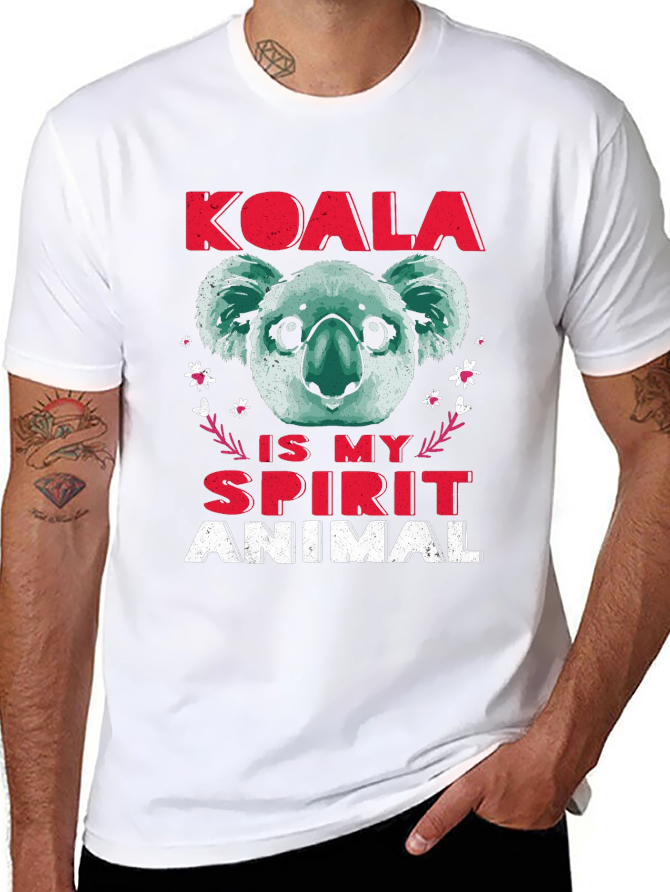 Camiseta Koala Spirit Animal Negra