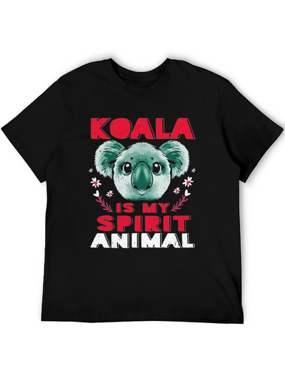 Camiseta Koala Spirit Animal Negra