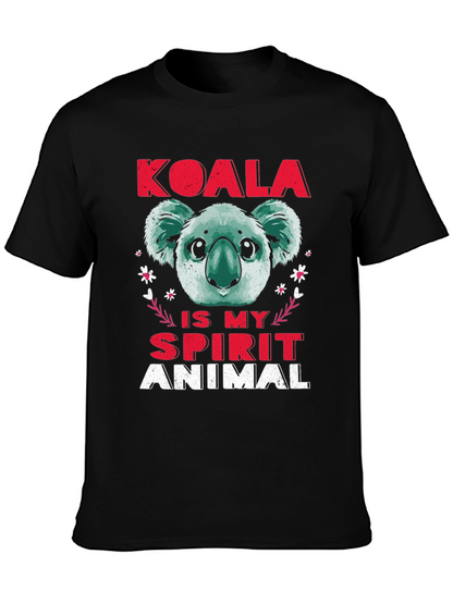 Camiseta Koala Spirit Animal Negra