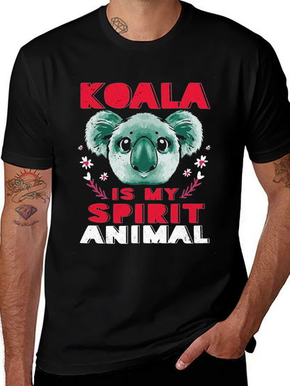 Camiseta Koala Spirit Animal Negra