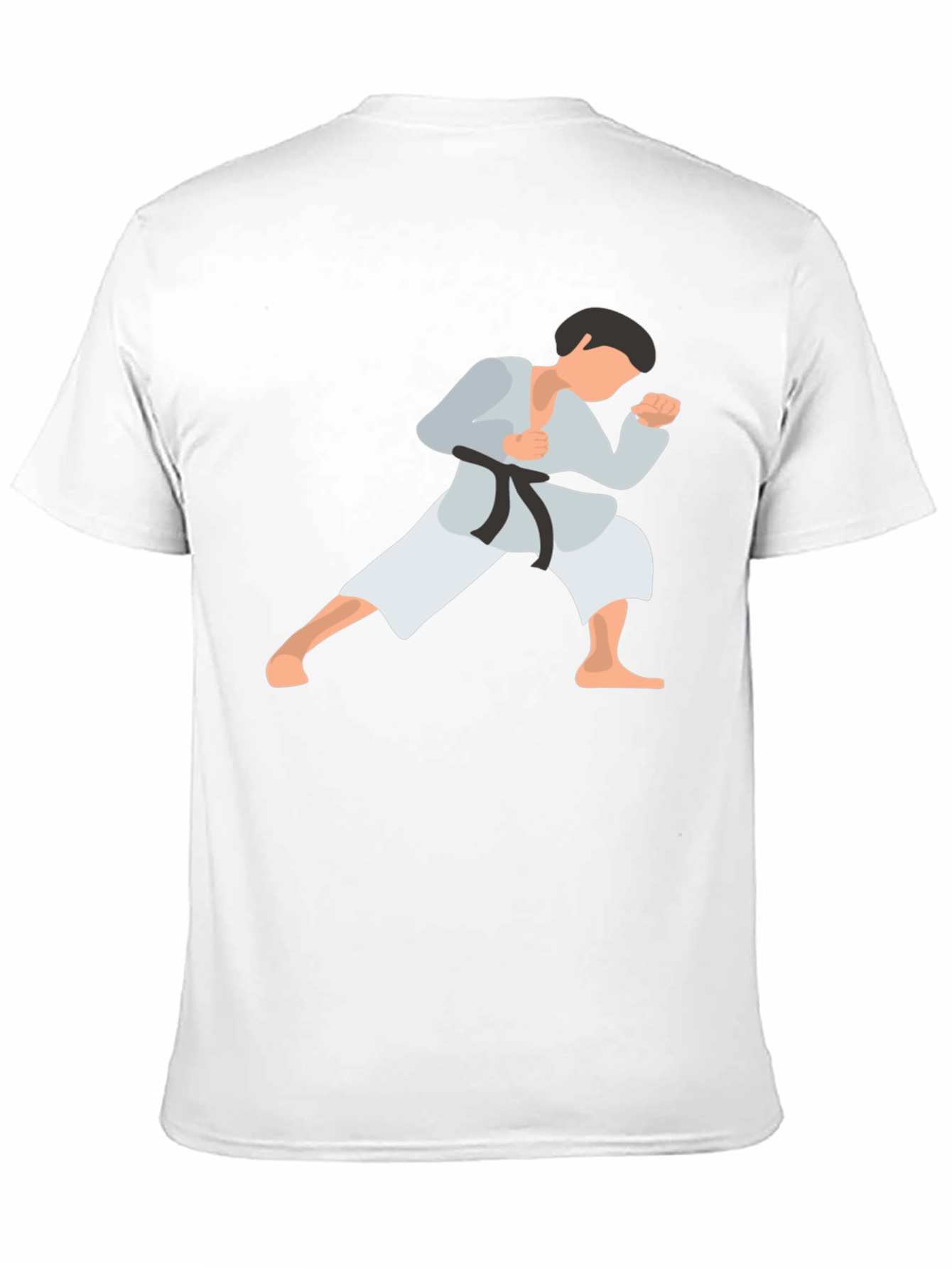 Camiseta Negra con Diseño de Karate