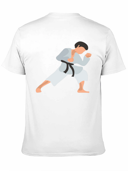 Camiseta Negra con Diseño de Karate