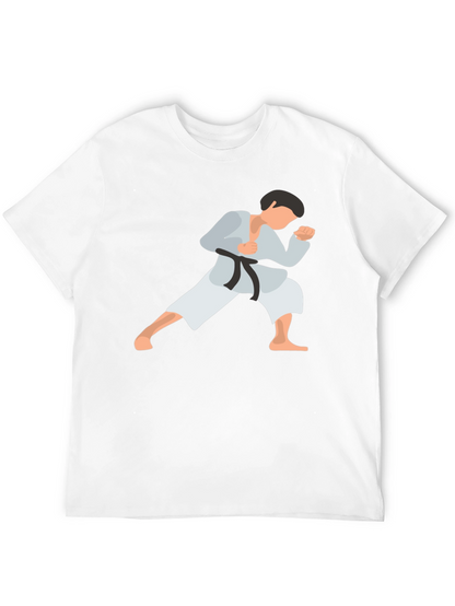 Camiseta Negra con Diseño de Karate