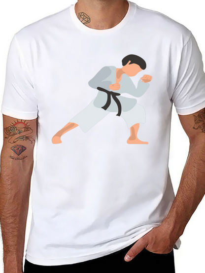 Camiseta Negra con Diseño de Karate