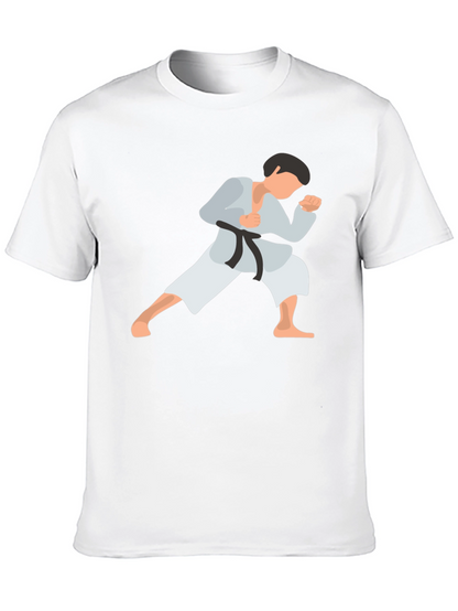 Camiseta Negra con Diseño de Karate